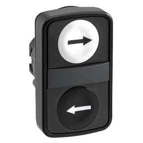 Pulsant plastik dopio bardhe/zi me shigjeta