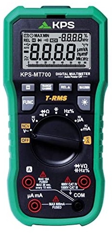 Multimeter dixhital 1000V/10A AC/DC TRMS (fisha+NC