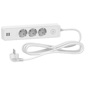 Zgjatues 3 shuko 16A+2USB 2.4A (celes,kordon 3m) b